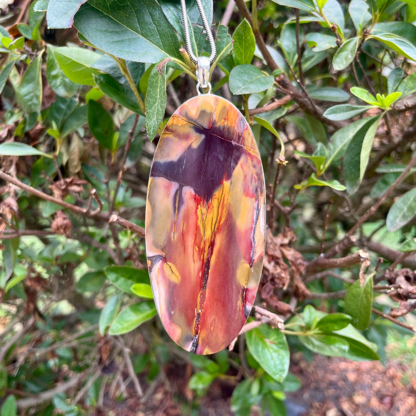 Mookaite – 5" Slab - Gemstone Pendant