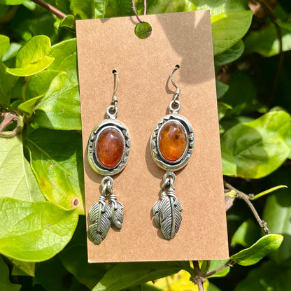 Baltic Amber - 2" Dangles – Gemstone Earrings