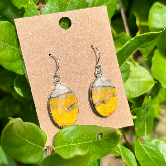 Bumblebee Jasper - 1.5" Dangles – Gemstone Earrings