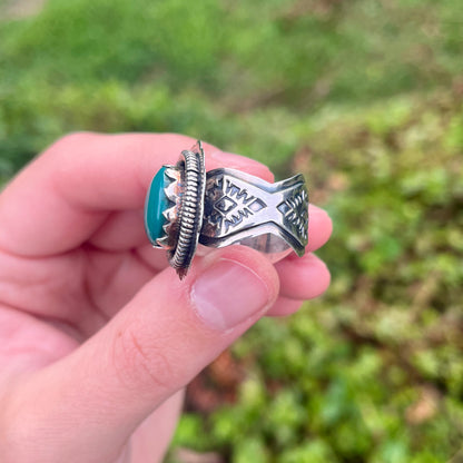 Green Kingman Turquoise - Size 9 – Southwestern Ring