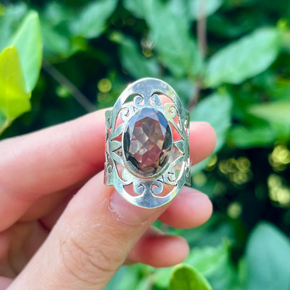 Smoky Quartz - Size 7.5 – Gemstone Ring