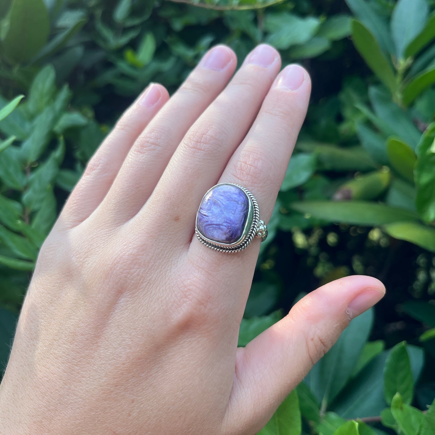 Charoite - Size 9 – Gemstone Ring