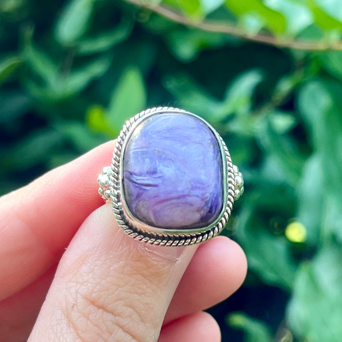 Charoite - Size 9 – Gemstone Ring