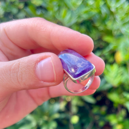 Amythest - Size 7.5 - Gemstone Ring