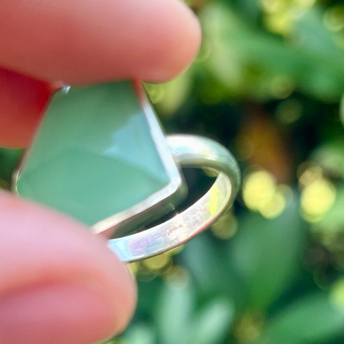 Green Chalcedony - Size 8 – Gemstone Ring