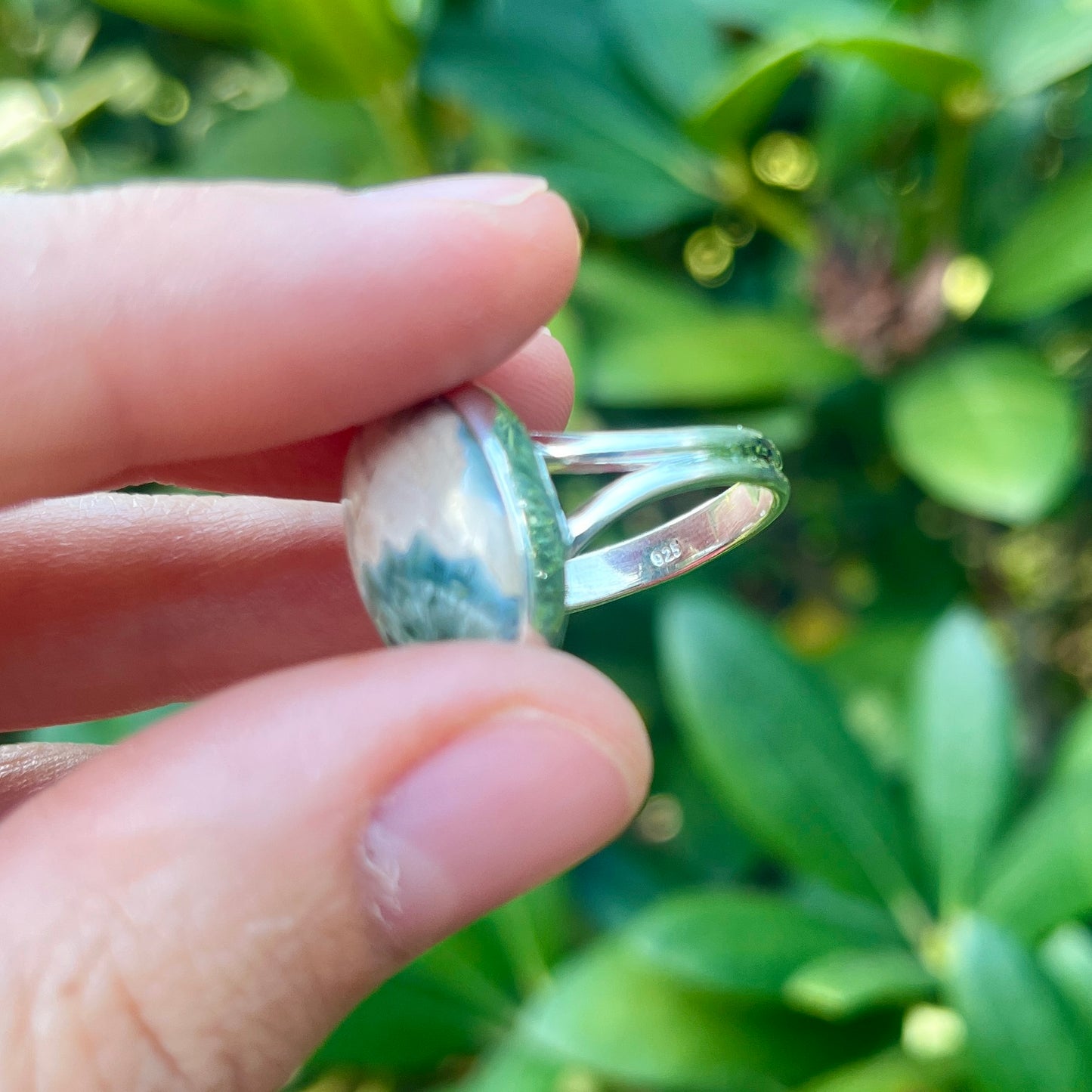 Green Tree Agate - Size 9 – Gemstone Ring