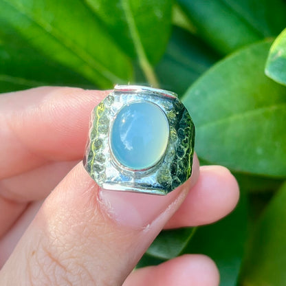 Blue Chalcedony - Size 7.25 – Gemstone Ring