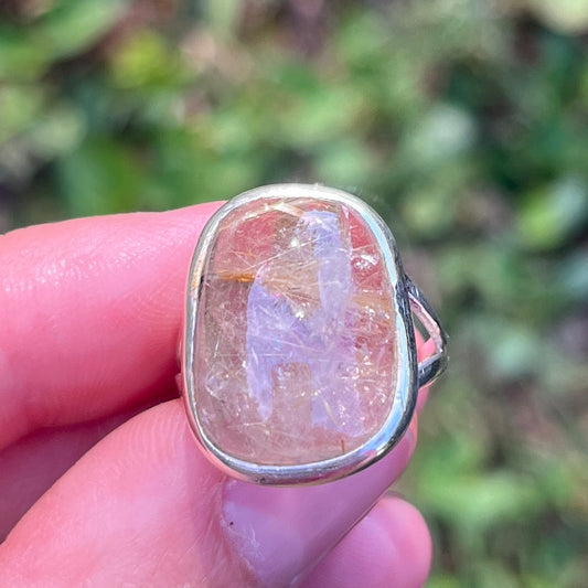 Rutilated Quartz - Size 6.5 – Gemstone Ring