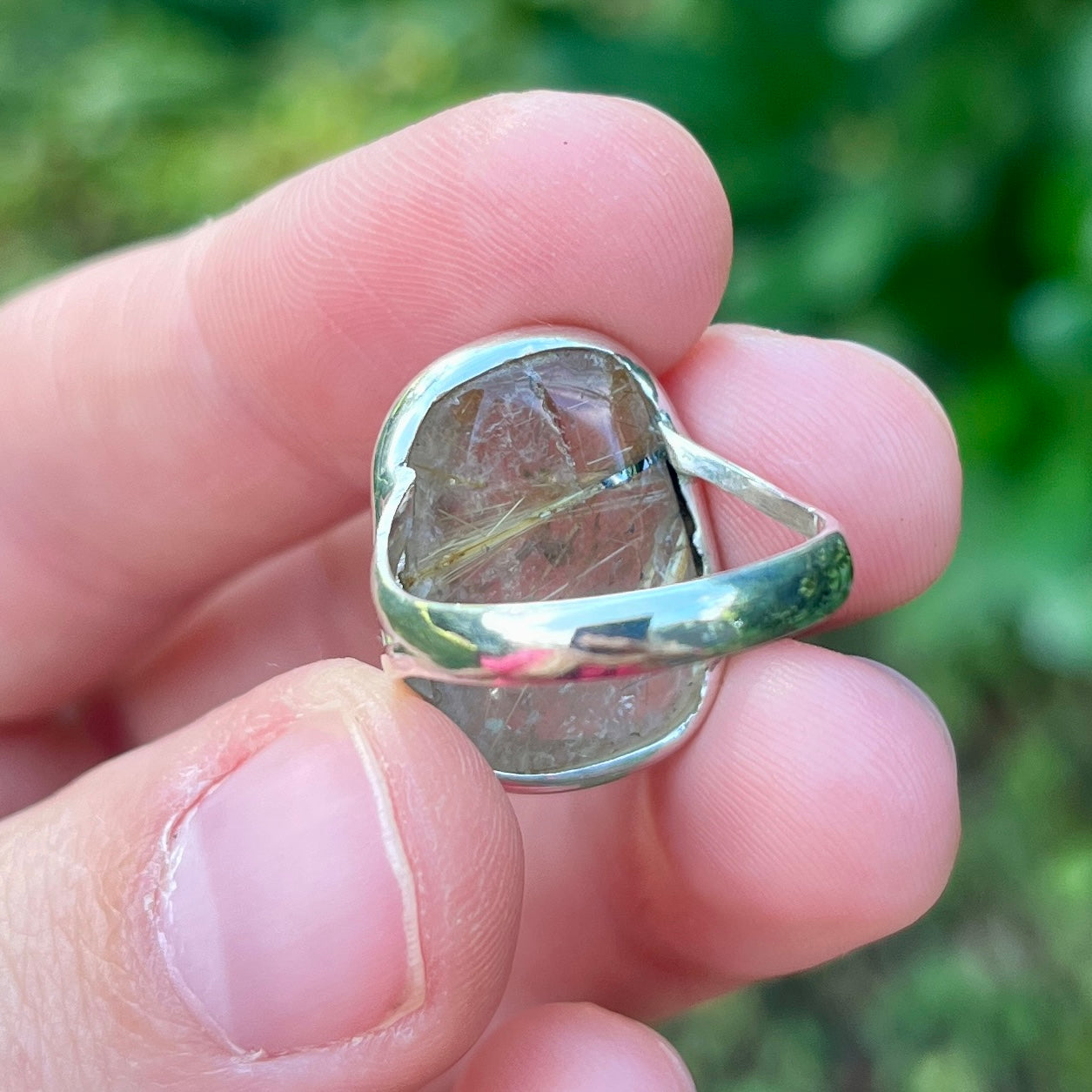 Rutilated Quartz - Size 6.5 – Gemstone Ring