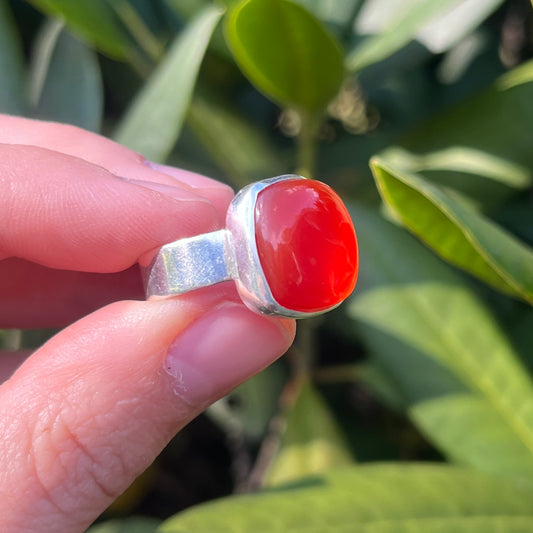 Carnelian - Size 8 – Gemstone Ring