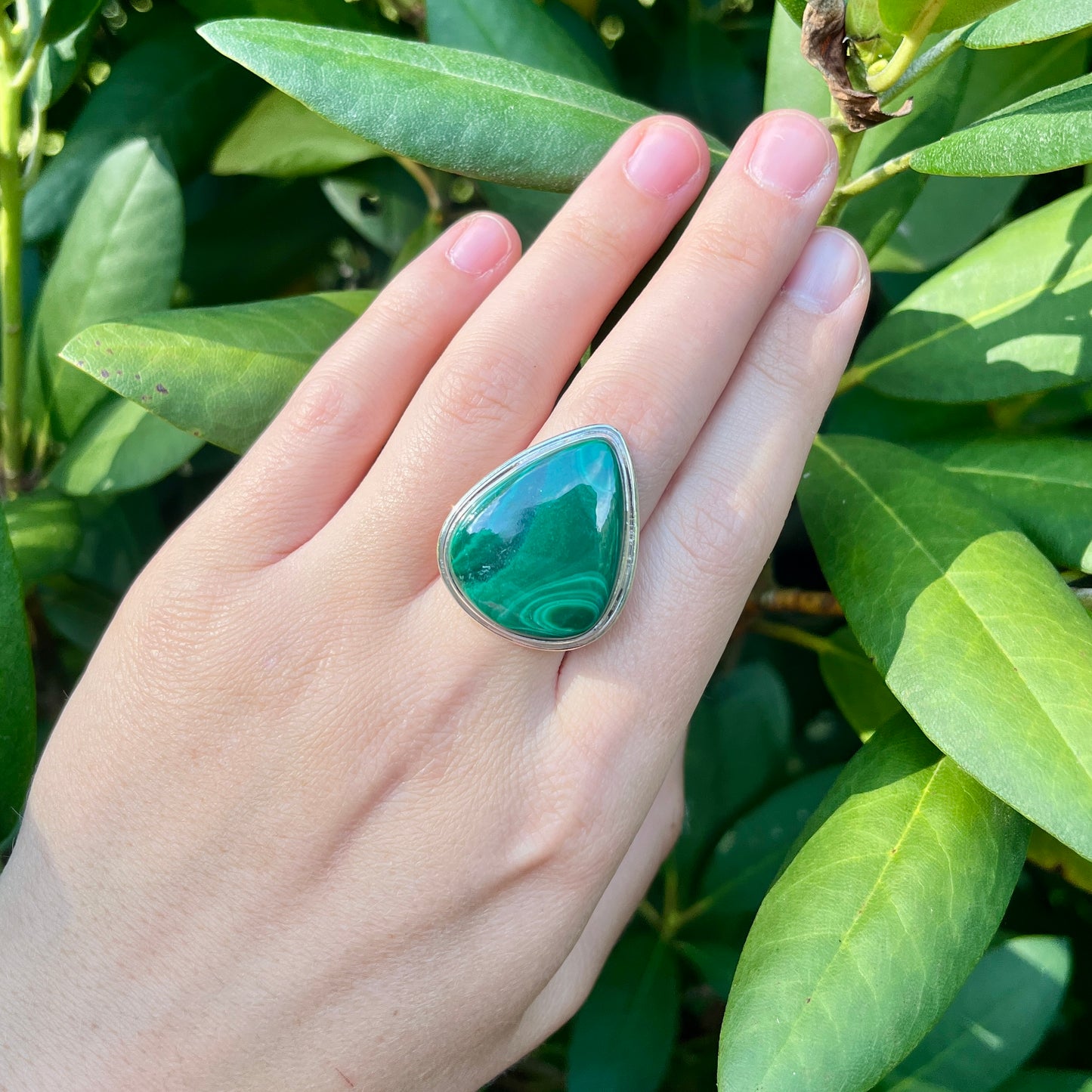 Malachite - Size 8 – Gemstone Ring