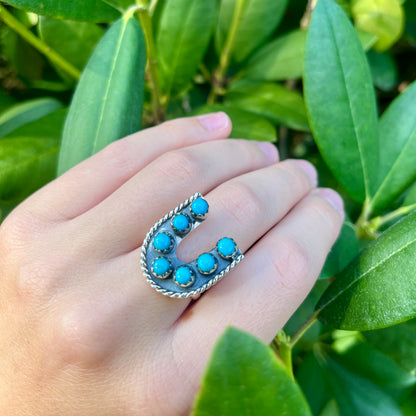 Kingman Turquoise - Size 7.75 – Southwestern Ring