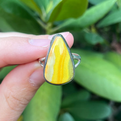 Bumblebee Jasper - Size 8.5 – Gemstone Ring