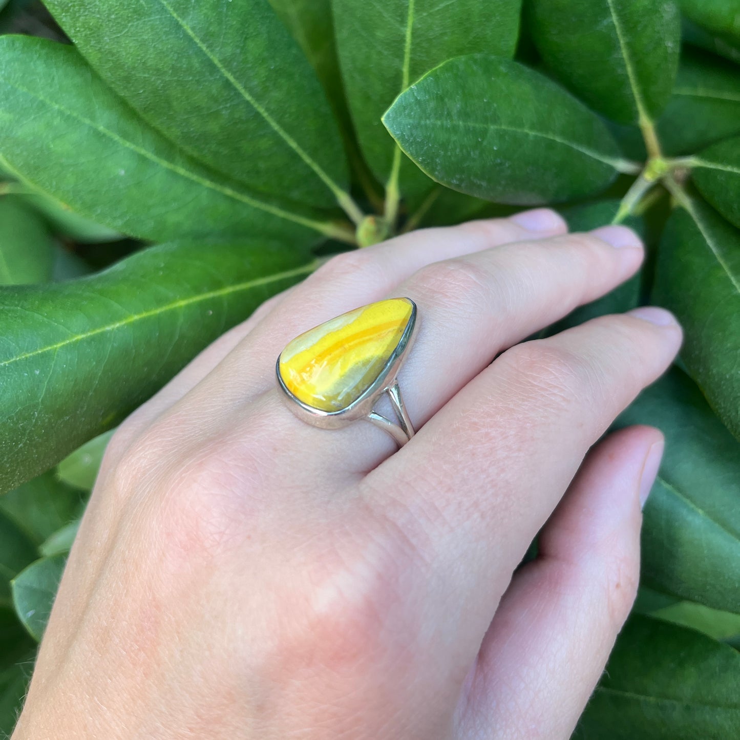 Bumblebee Jasper - Size 8.5 – Gemstone Ring