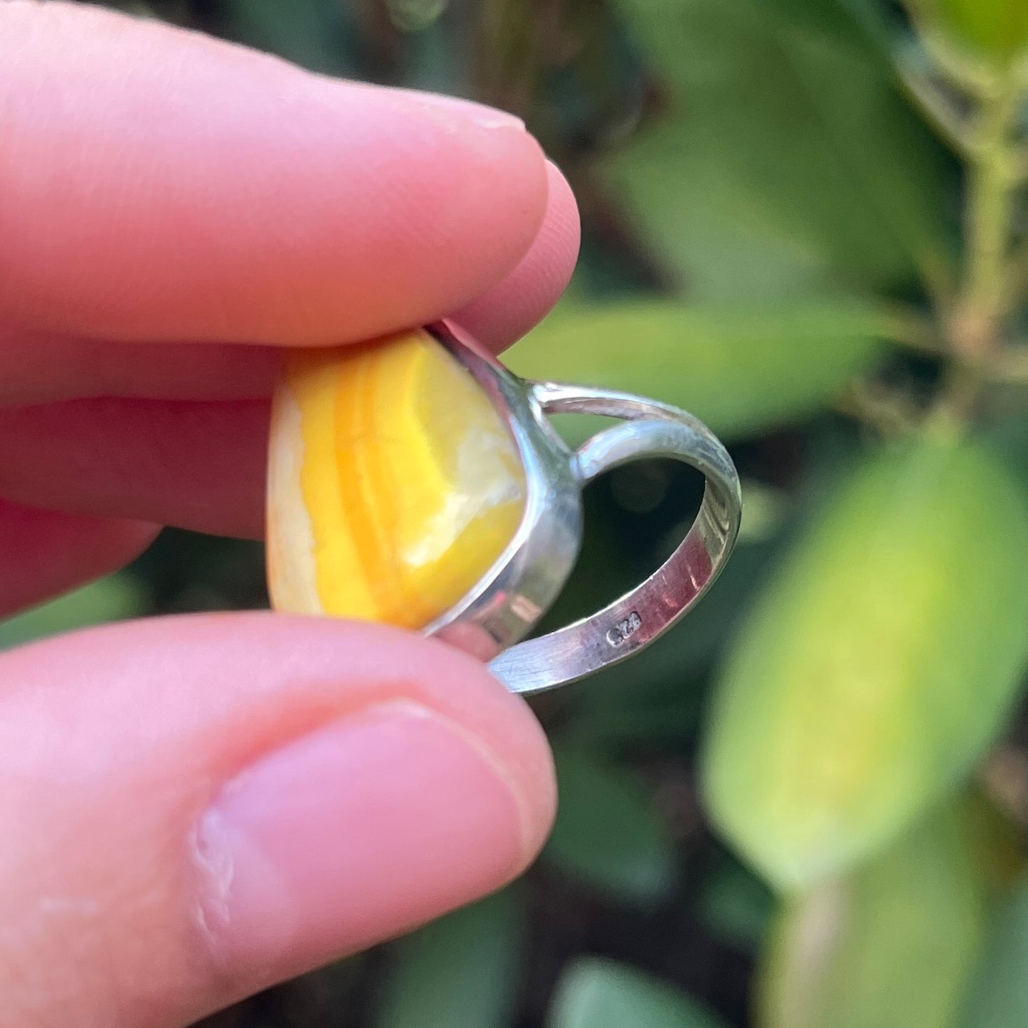 Bumblebee Jasper - Size 8.5 – Gemstone Ring