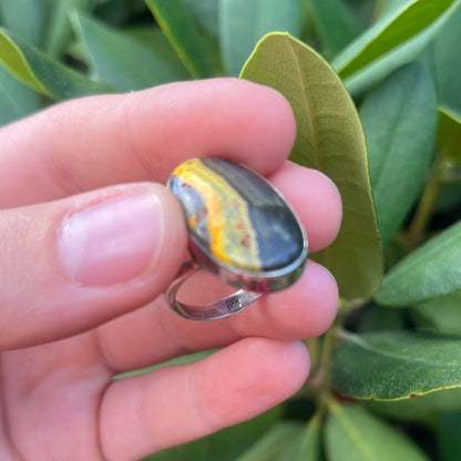 Bumblebee Jasper - Size 7.5 – Gemstone Ring