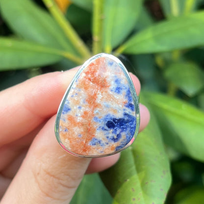 Sunset Sodalite - Size 8.5 – Gemstone Ring