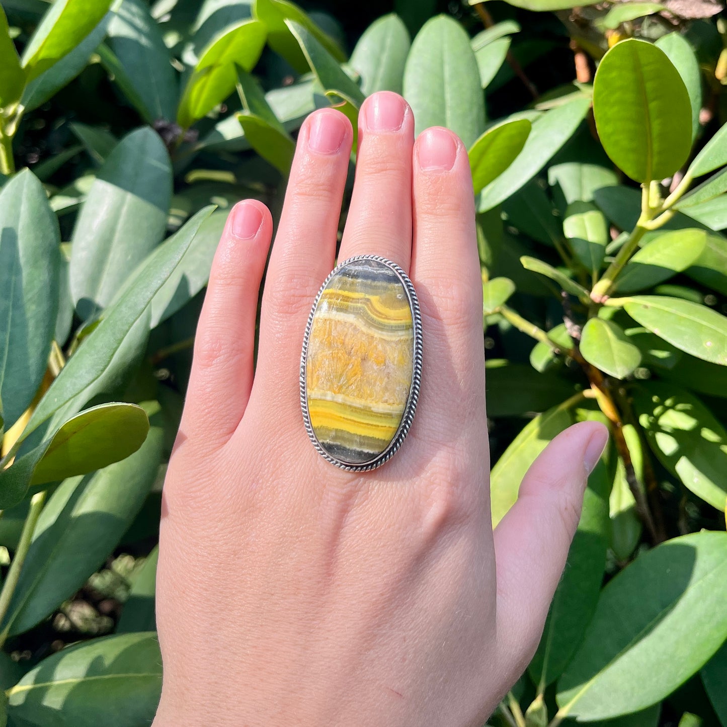 Bumblebee Jasper - Size 8.5 – Gemstone Ring