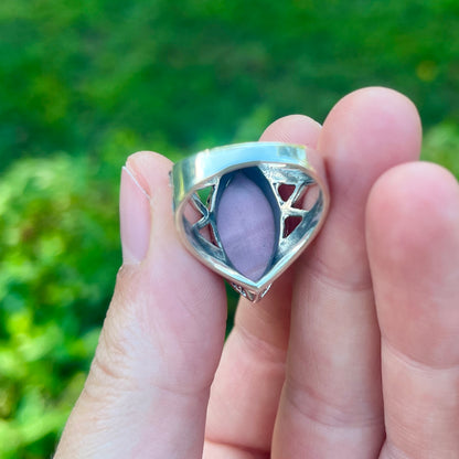 Pink Opal - Size 8 - Gemstone Ring