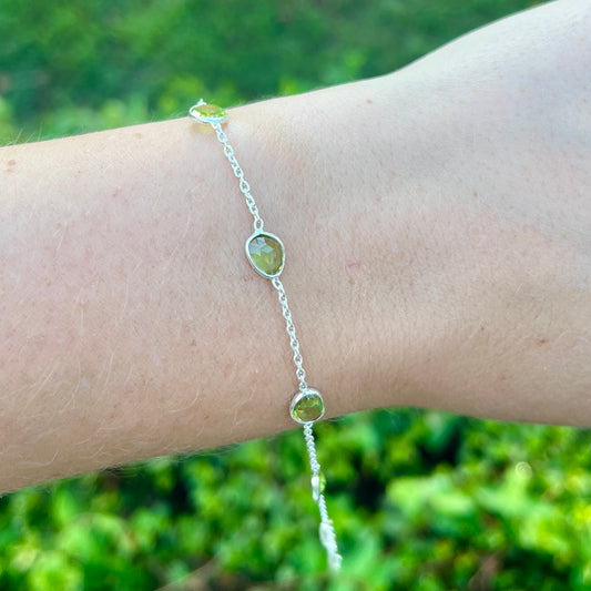 Peridot - 7" - Gemstone Bracelet