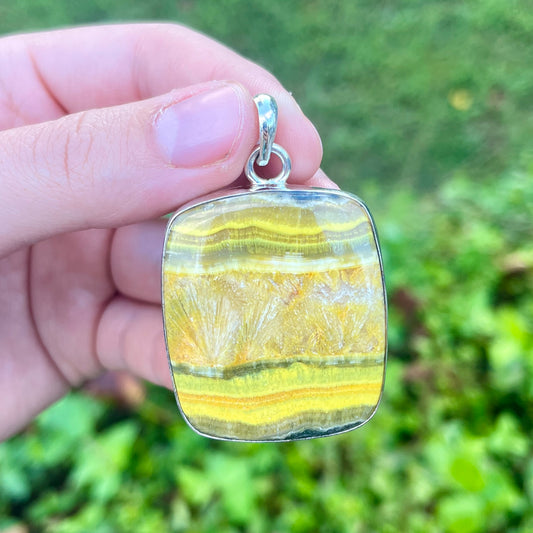 Bumblebee Jasper - 2" Slab - Gemstone Pendant