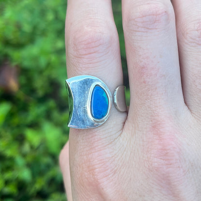 Australian Opal - Size 10 - Gemstone Ring