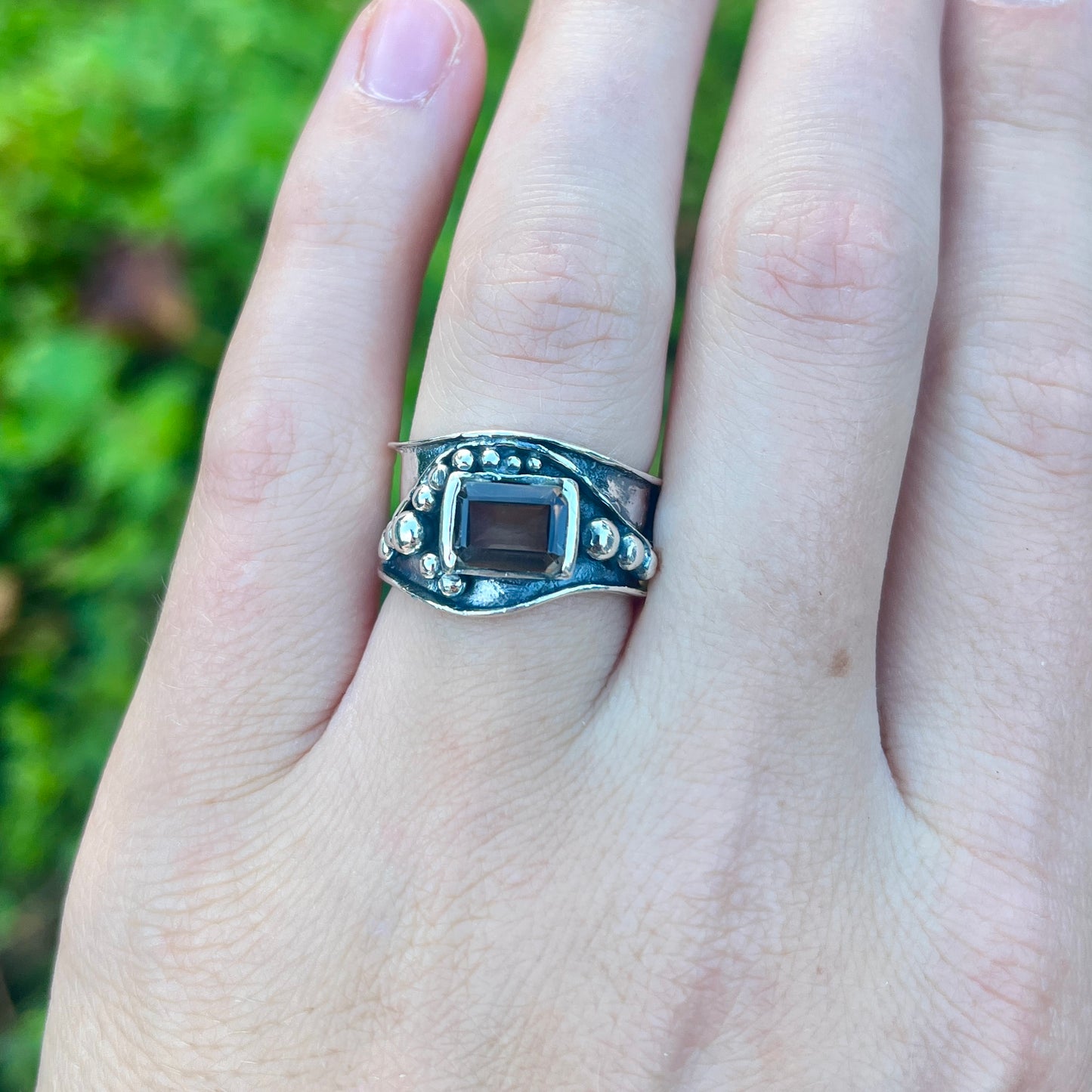 Smoky Quartz - Size 7 - Gemstone Ring