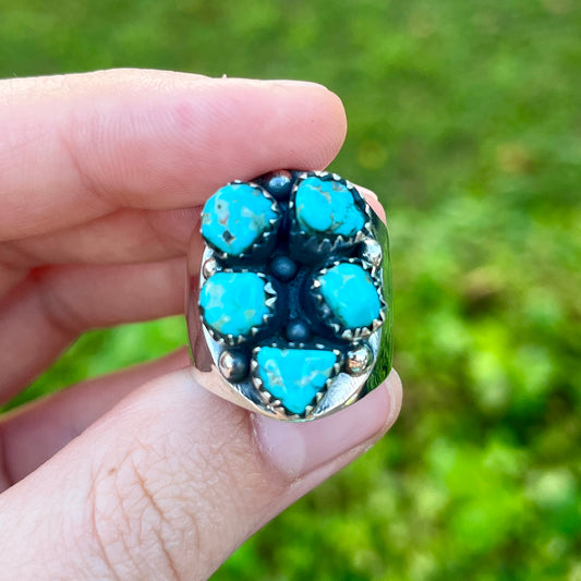 Turquoise - Size 9.5 - Southwestern Ring