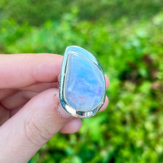 Moonstone - Size 7 - Gemstone Ring