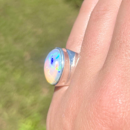 Ethiopian Opal - Size 6.75 - Gemstone Ring