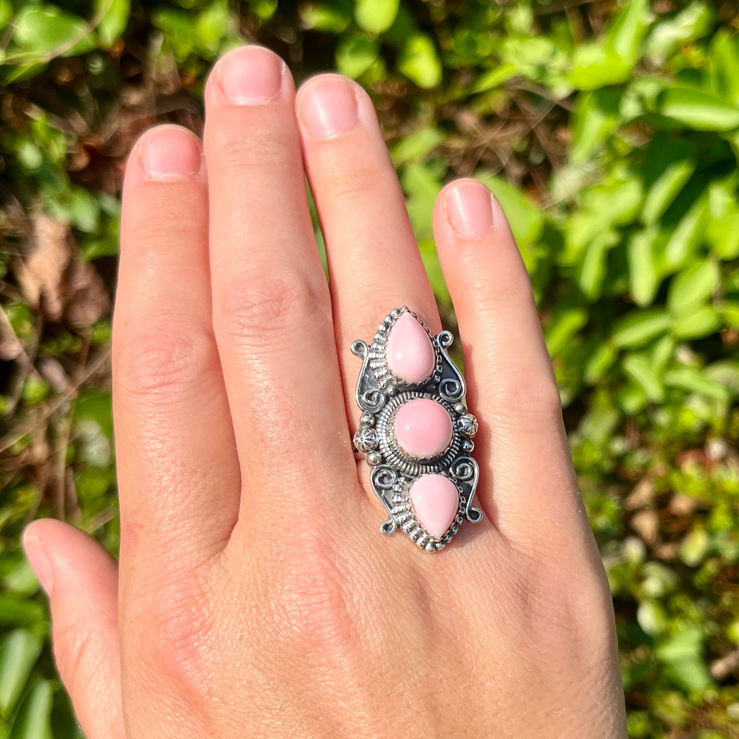 Pink Conch - Size 7.5 - Southwestern Ring