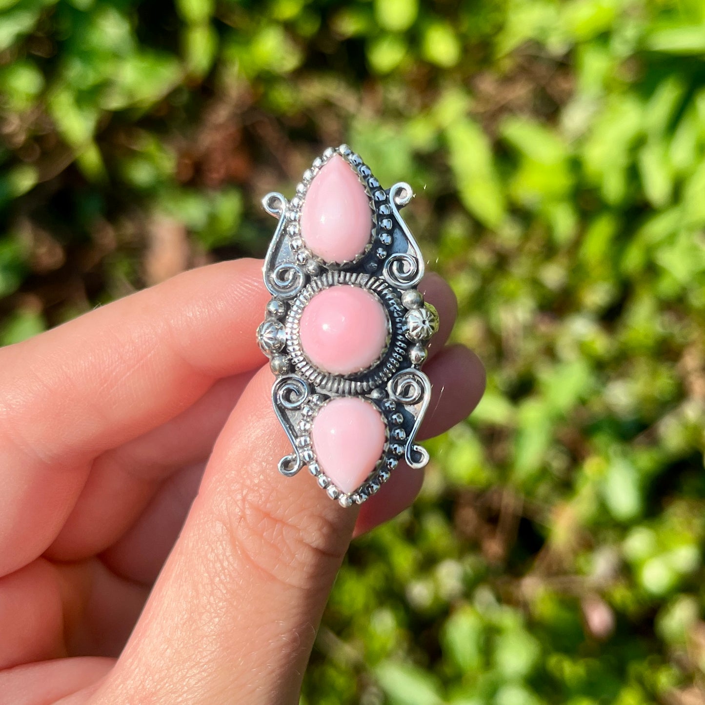 Pink Conch - Size 7.5 - Southwestern Ring