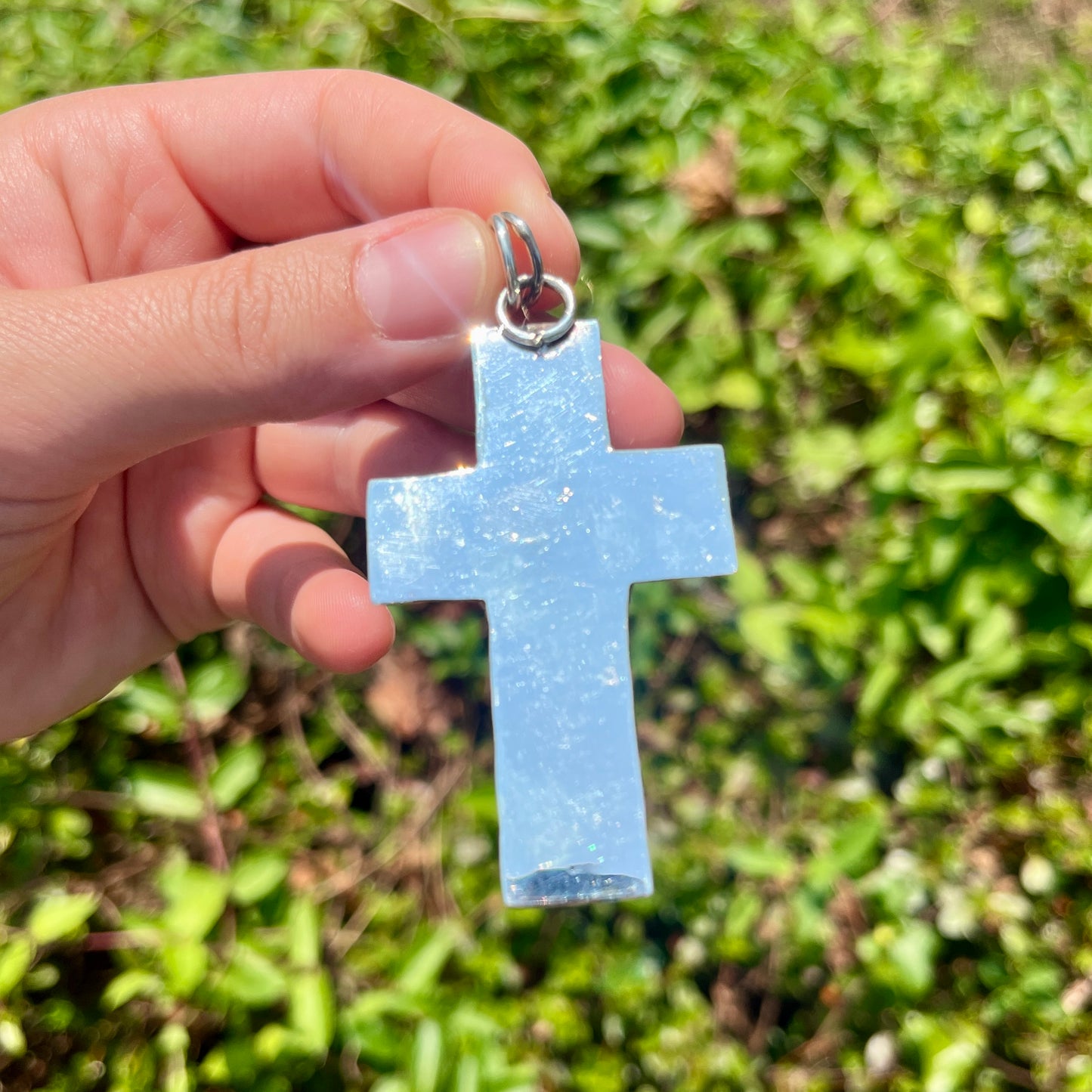 Turquoise - 3" Cross - Southwestern Pendant