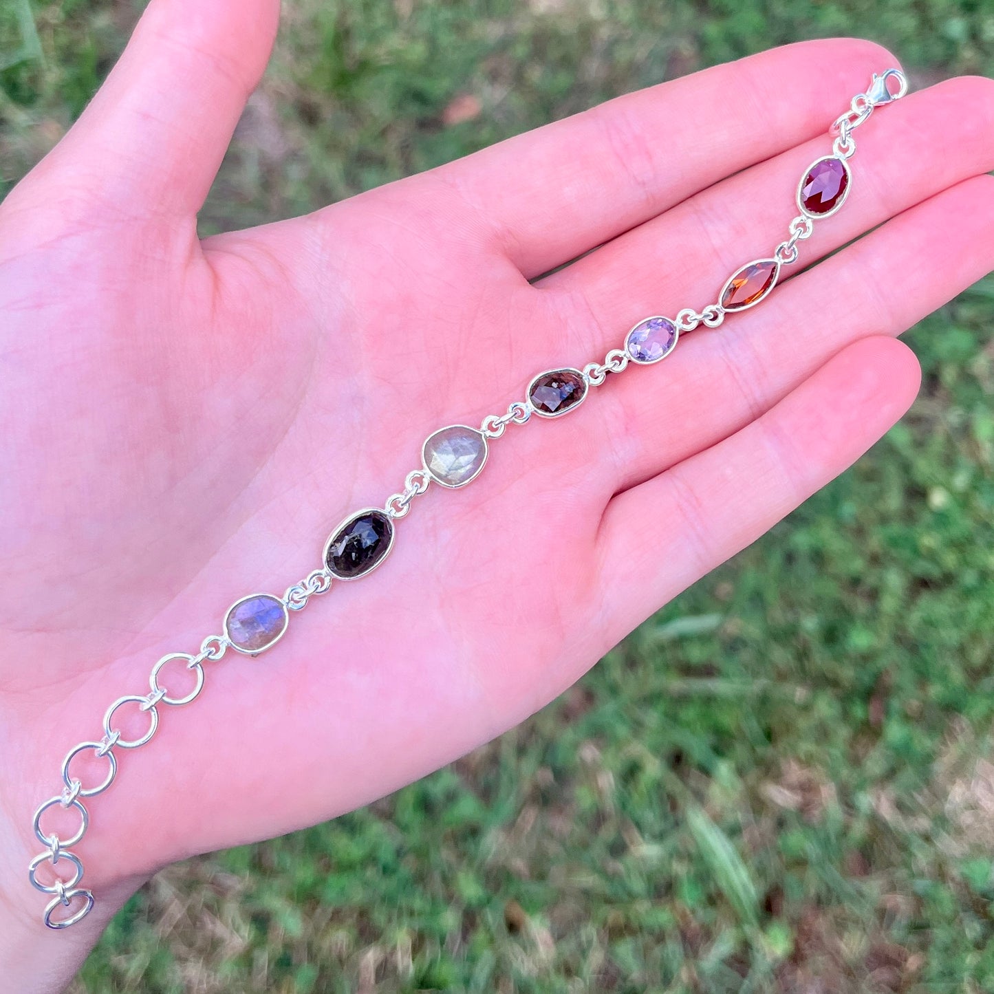 Multi-Gems - 7.25" - Gemstone Bracelet