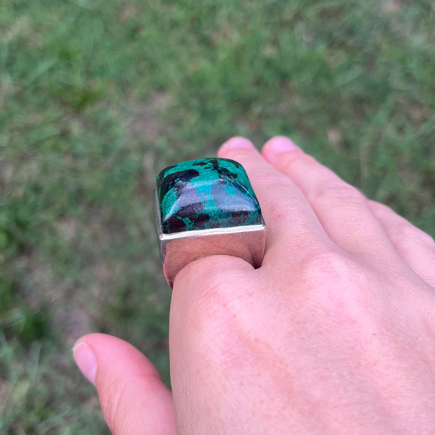 Chrysocolla - Size 9 - Gemstone Ring