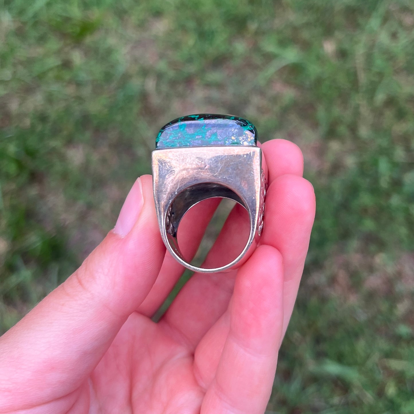 Chrysocolla - Size 9 - Gemstone Ring