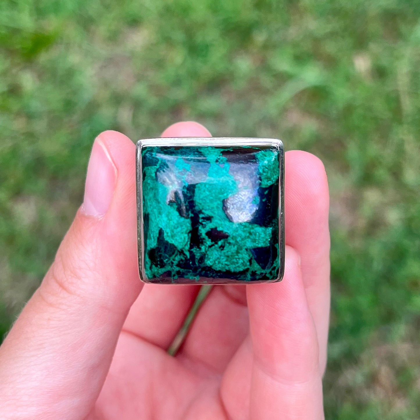 Chrysocolla - Size 9 - Gemstone Ring