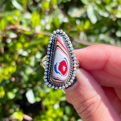 Fordite - Size 10 - Gemstone Ring