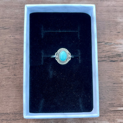 Robin's Egg Blue Turquoise - Size 6.5 - Southwestern Ring